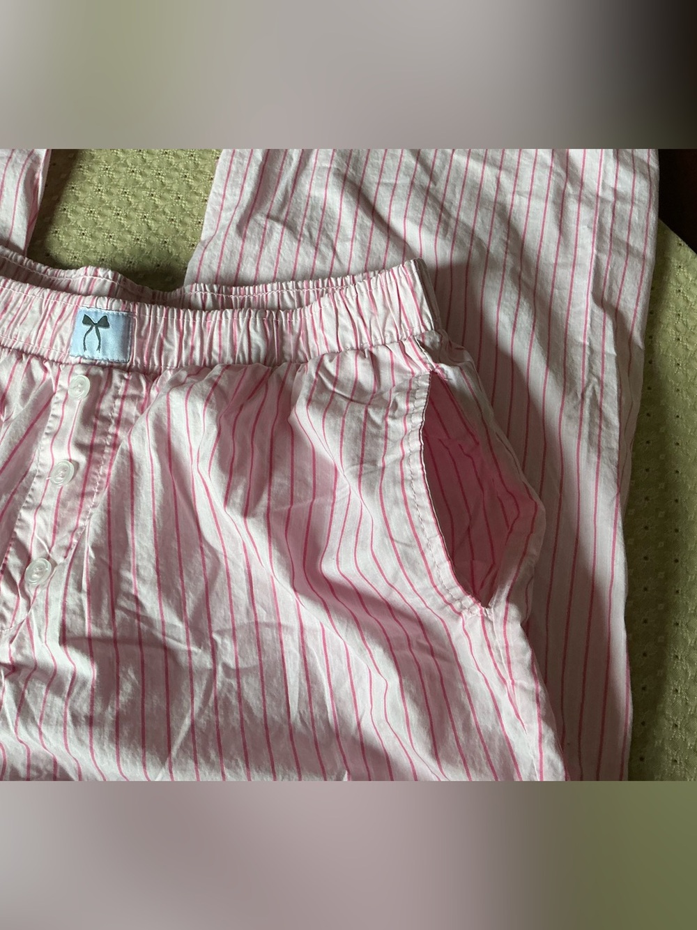 Happily Grey Striped Lounge Pants Sz M - Picture 6 of 9